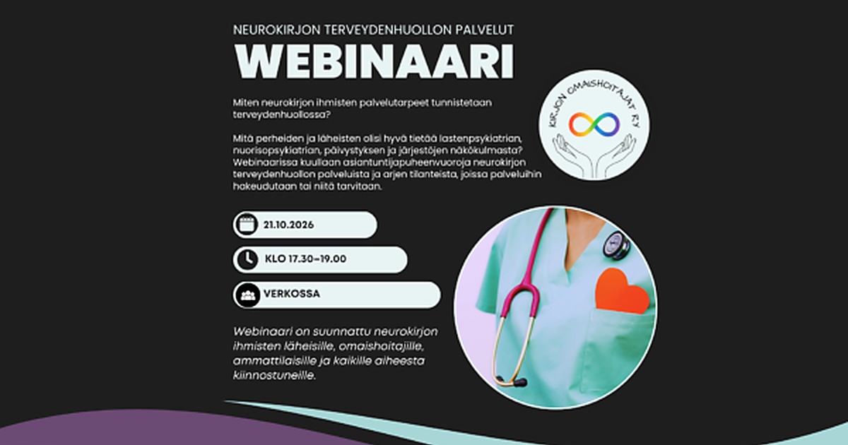 Asiantuntijawebinaari: Neurokirjon terveydenhuollon palvelut